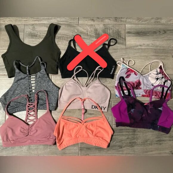 Bundle of 7 sports bras - all size XS/S - Picture 1 of 16